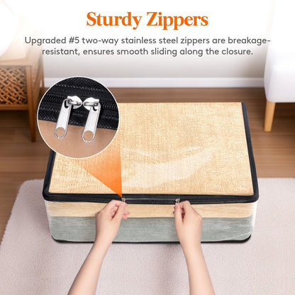 Transparent Double Zipper Storage Bags