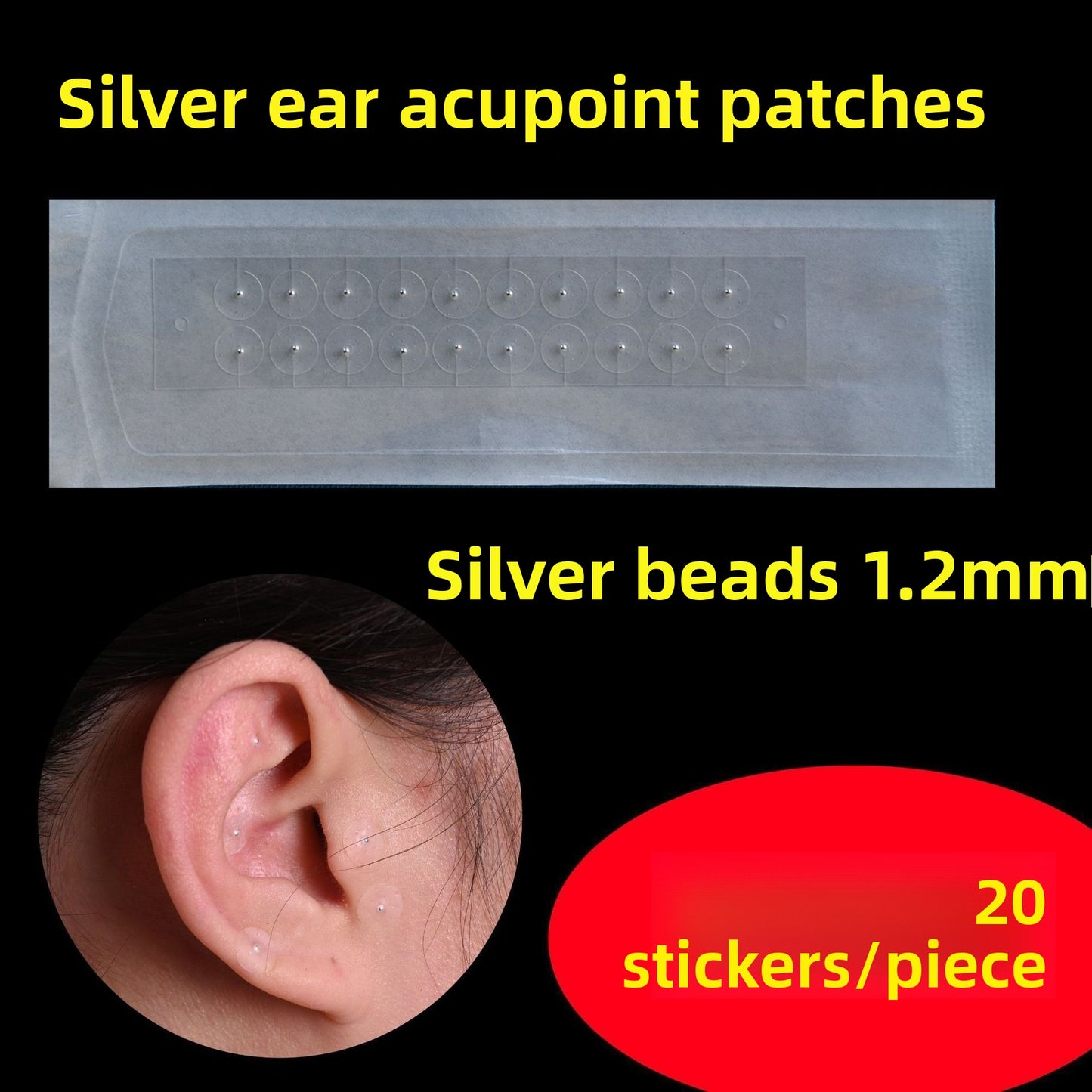 Transparent Ear Acupoint Patches