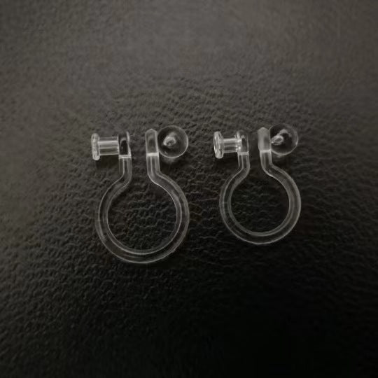 Transparent environmental resin ear clip