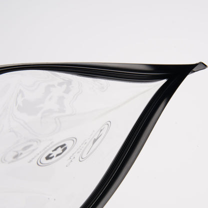 Transparent EVA Cosmetic Bag with Self-Sealing Zipper