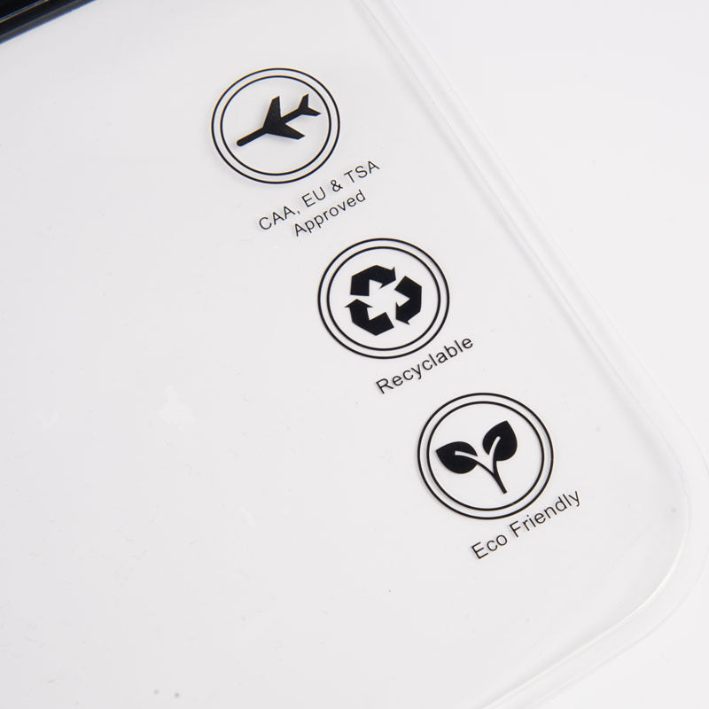 Transparent EVA Cosmetic Bag with Self-Sealing Zipper