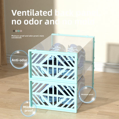 Transparent Foldable Shoe Storage Box