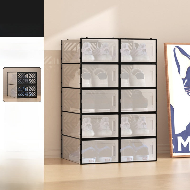 Transparent Foldable Shoe Storage Box