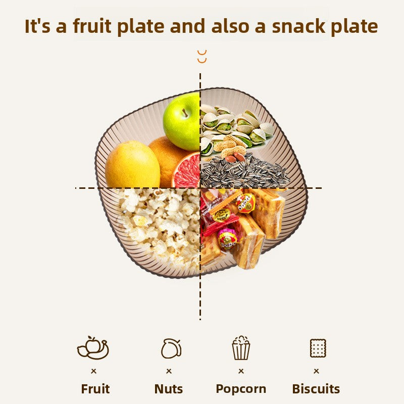 Transparent Fruit Snack Serving Tray