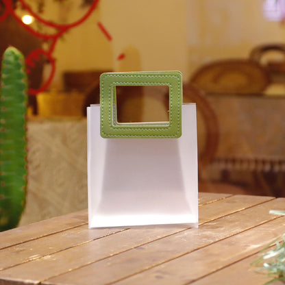 Transparent Gift Tote Bag with Decorative Ribbons