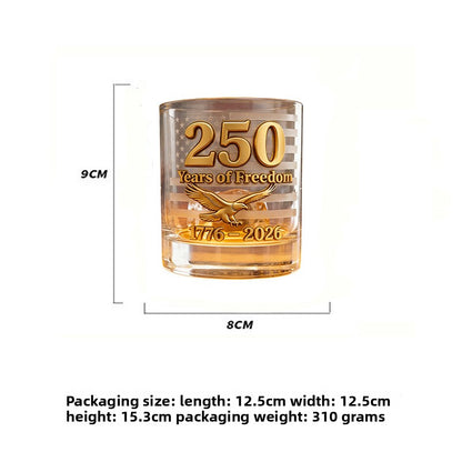 Transparent glass cup