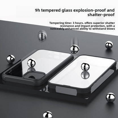 Transparent glass phone case