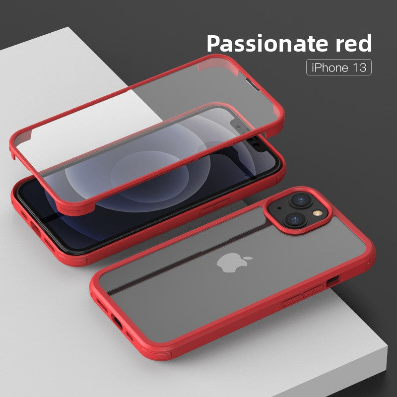 Transparent glass phone case