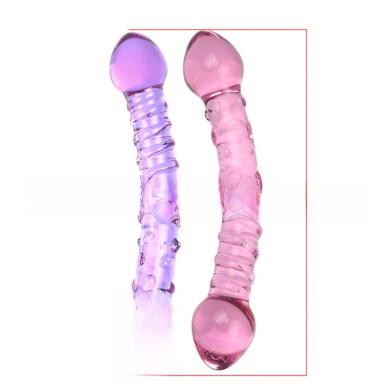 Transparent glass sex toys