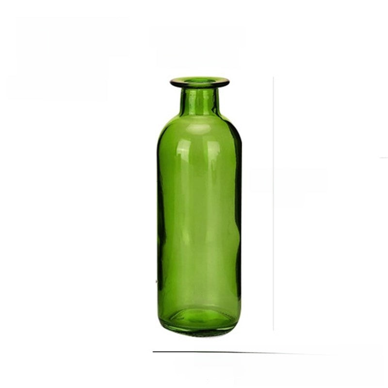 Transparent glass vase