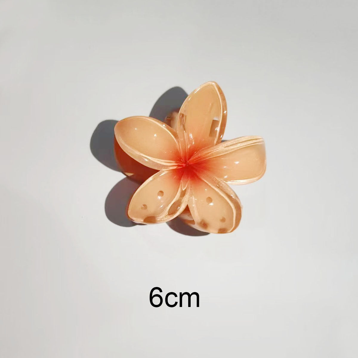 Transparent Gradient Color Egg Flower Hairpin
