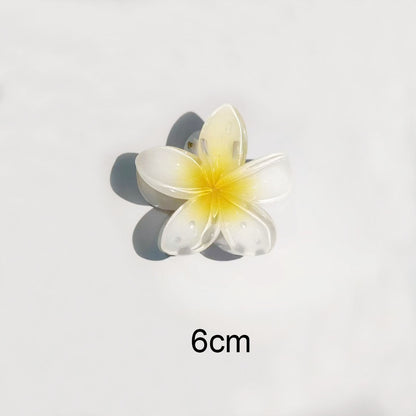 Transparent Gradient Color Egg Flower Hairpin