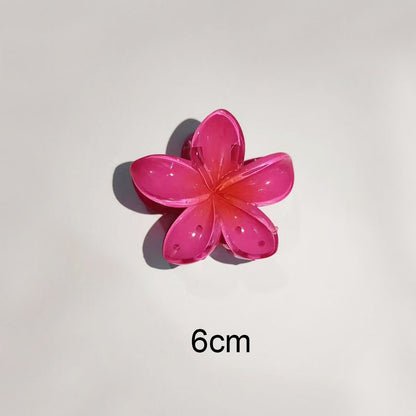 Transparent Gradient Color Egg Flower Hairpin