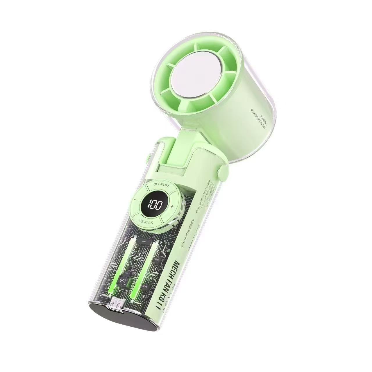 Transparent Handheld Cooling Fan