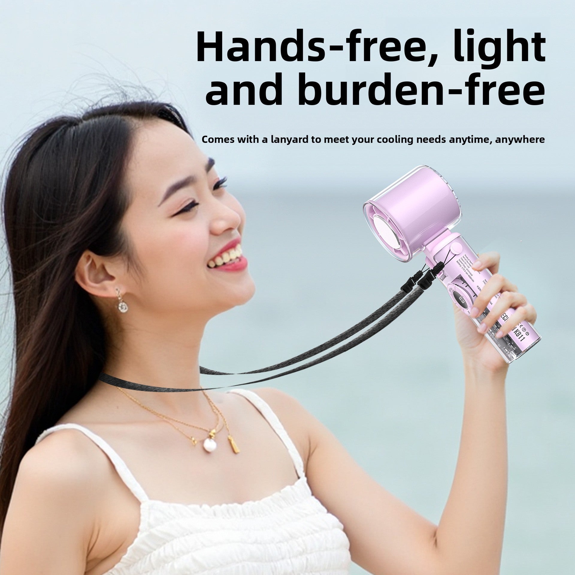 Transparent Handheld Cooling Fan