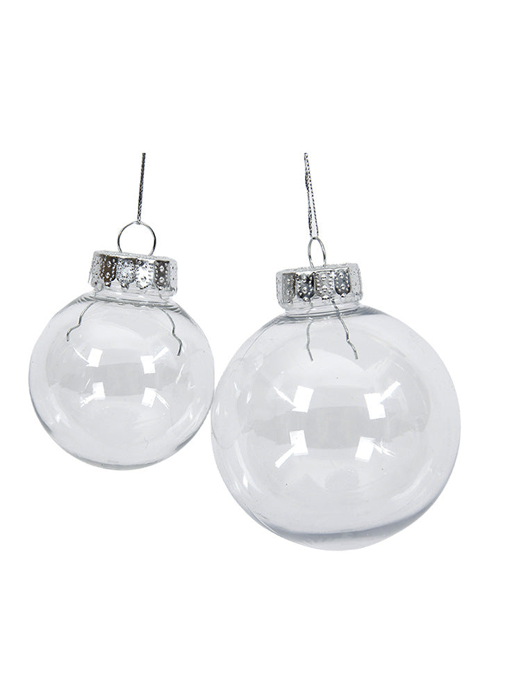 Transparent hollow Christmas ball pendant
