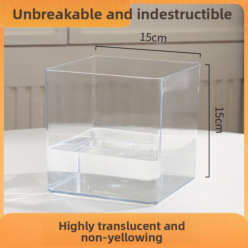 Transparent Hydroponic Flower Vessel