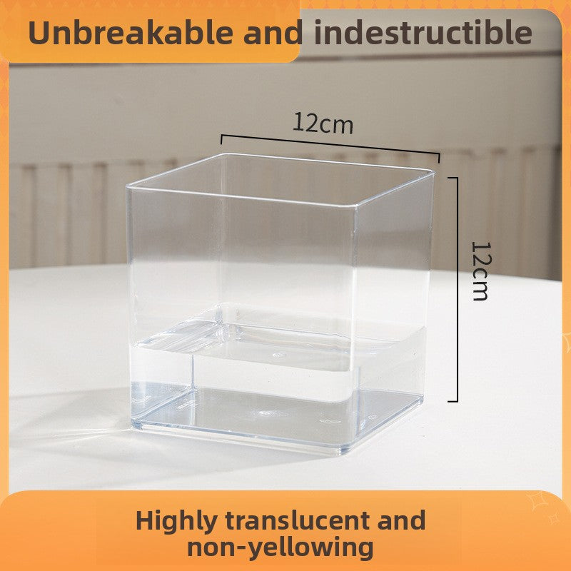 Transparent Hydroponic Flower Vessel
