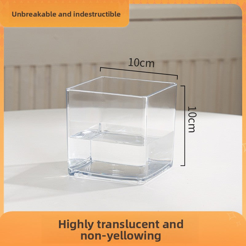Transparent Hydroponic Flower Vessel