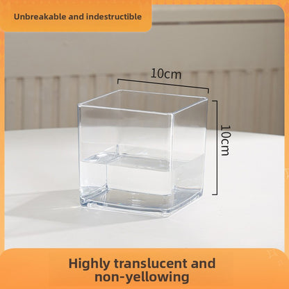 Transparent Hydroponic Flower Vessel