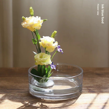 Transparent Hydroponic Flower Vessel