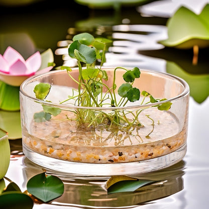 Transparent Hydroponic Flower Vessel