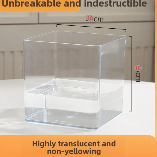 Transparent Hydroponic Flower Vessel