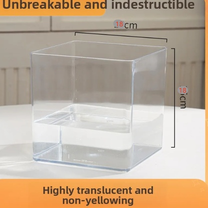Transparent Hydroponic Flower Vessel
