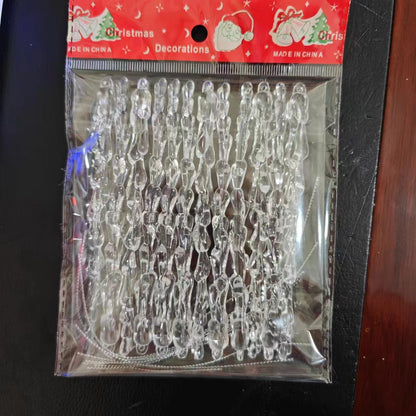 Transparent Ice Christmas Tree Pendants