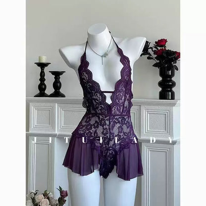 Transparent Lace Jumpsuit