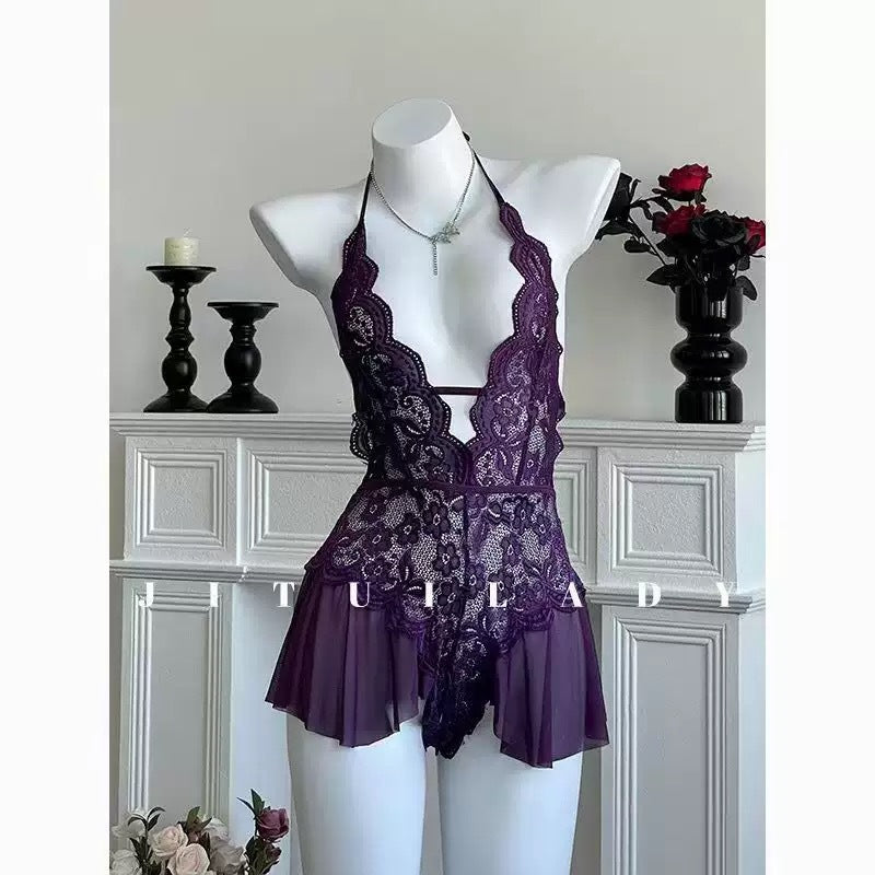 Transparent Lace Jumpsuit
