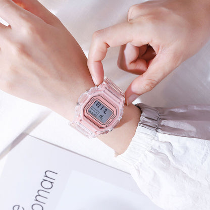 Transparent LED Digital Sports Watch.