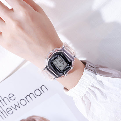 Transparent LED Digital Sports Watch.