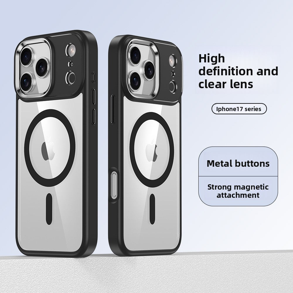 Transparent magnetic phone case