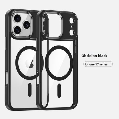Transparent magnetic phone case
