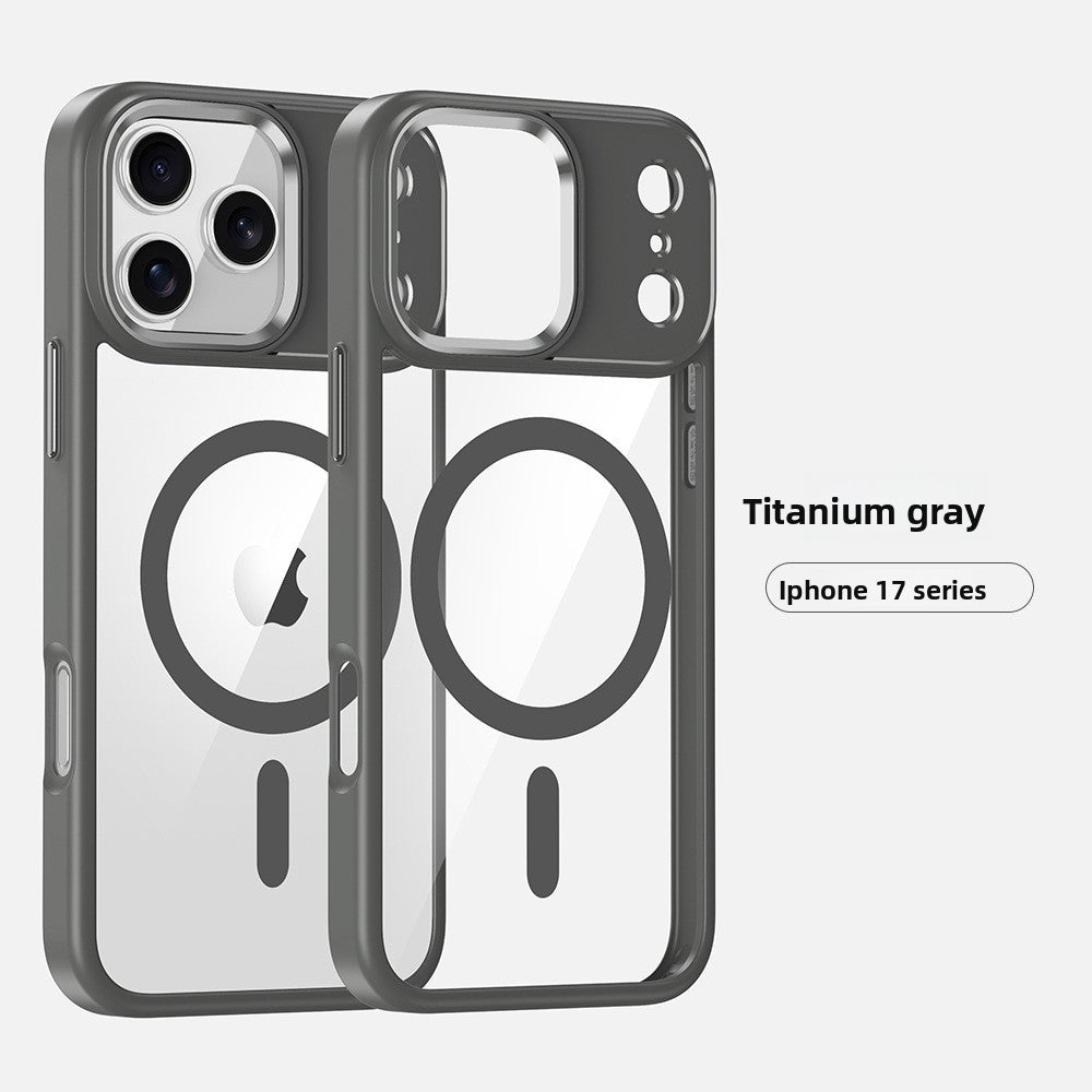Transparent magnetic phone case