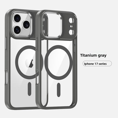 Transparent magnetic phone case