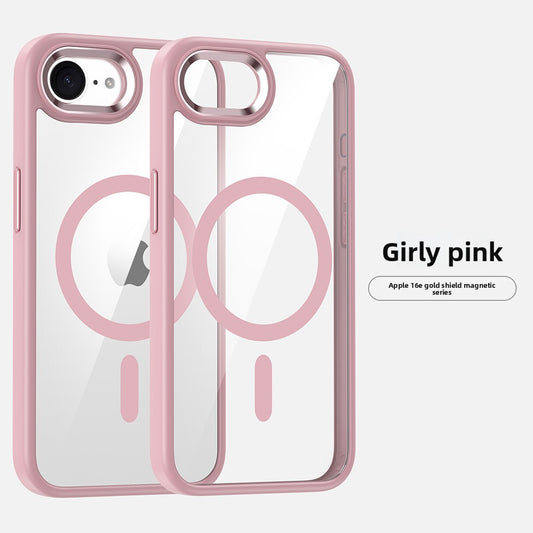 Transparent magnetic phone case