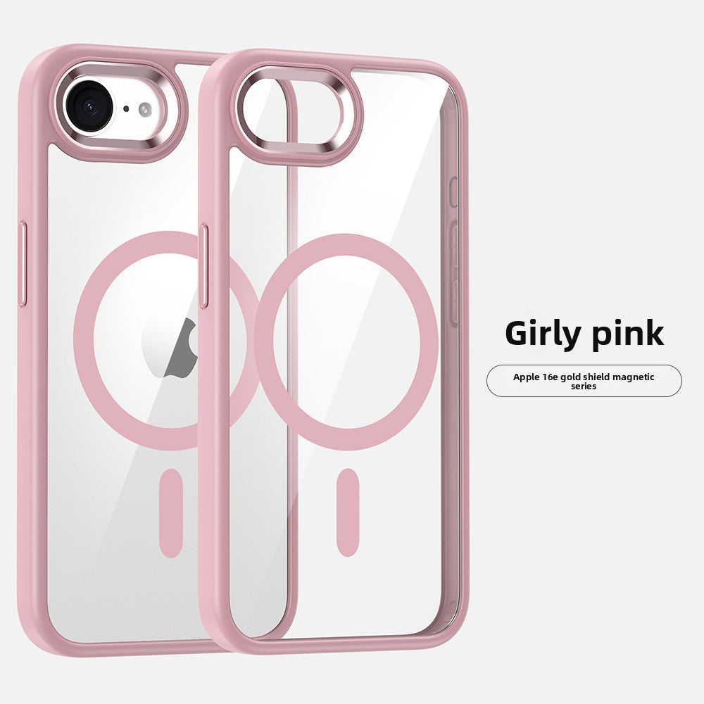Transparent magnetic phone case