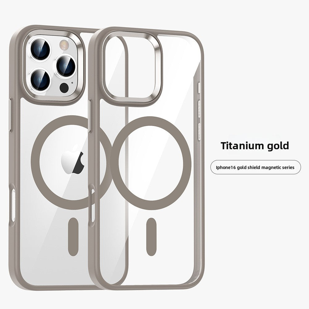 Transparent magnetic phone case