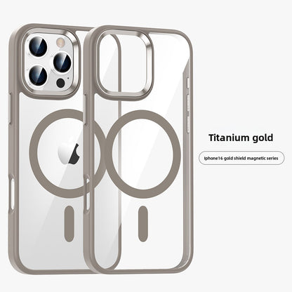 Transparent magnetic phone case