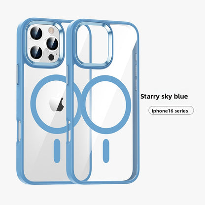 Transparent magnetic phone case