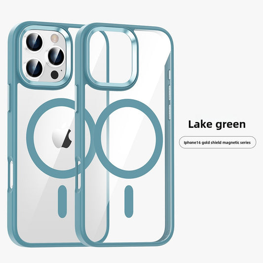 Transparent magnetic phone case