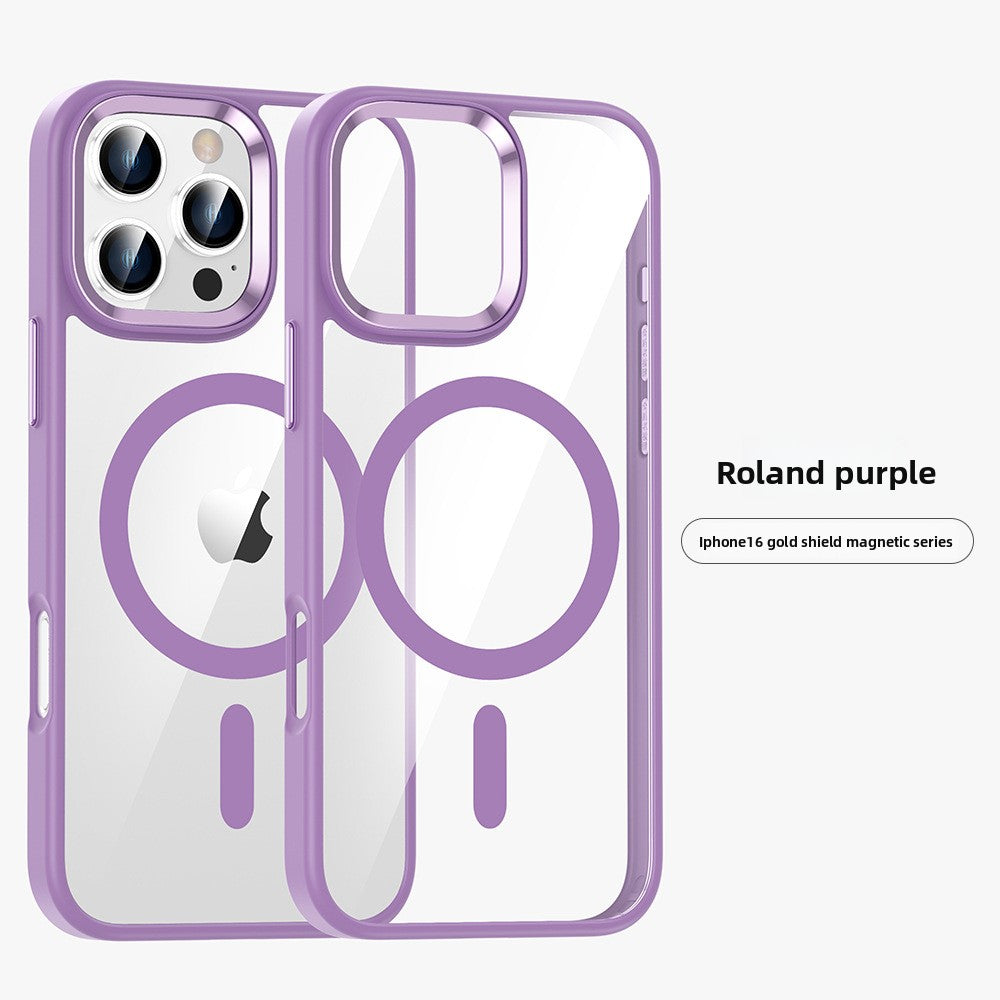 Transparent magnetic phone case