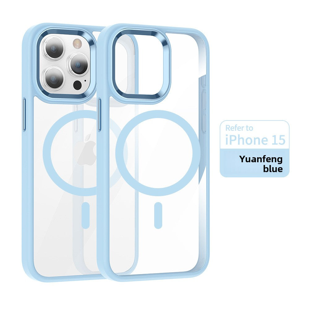 Transparent magnetic phone case