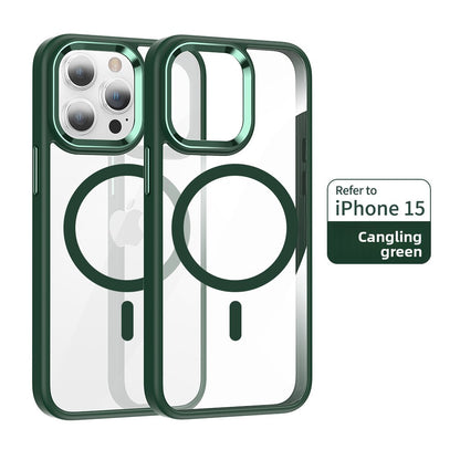 Transparent magnetic phone case