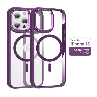 Transparent magnetic phone case