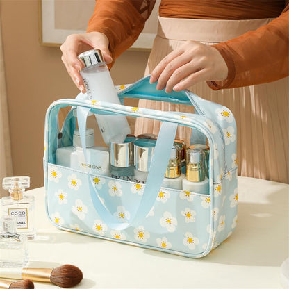 Transparent makeup bag