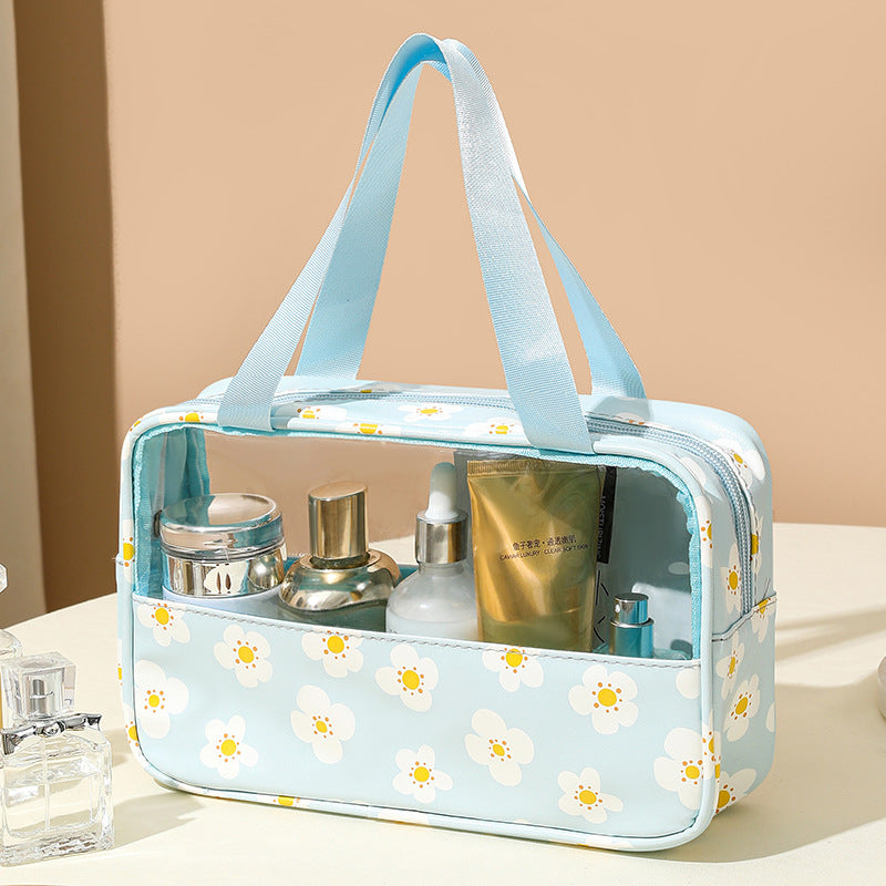 Transparent makeup bag