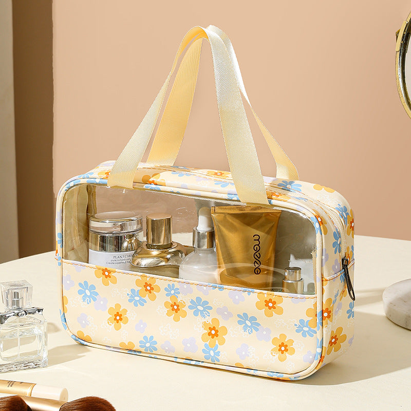 Transparent makeup bag